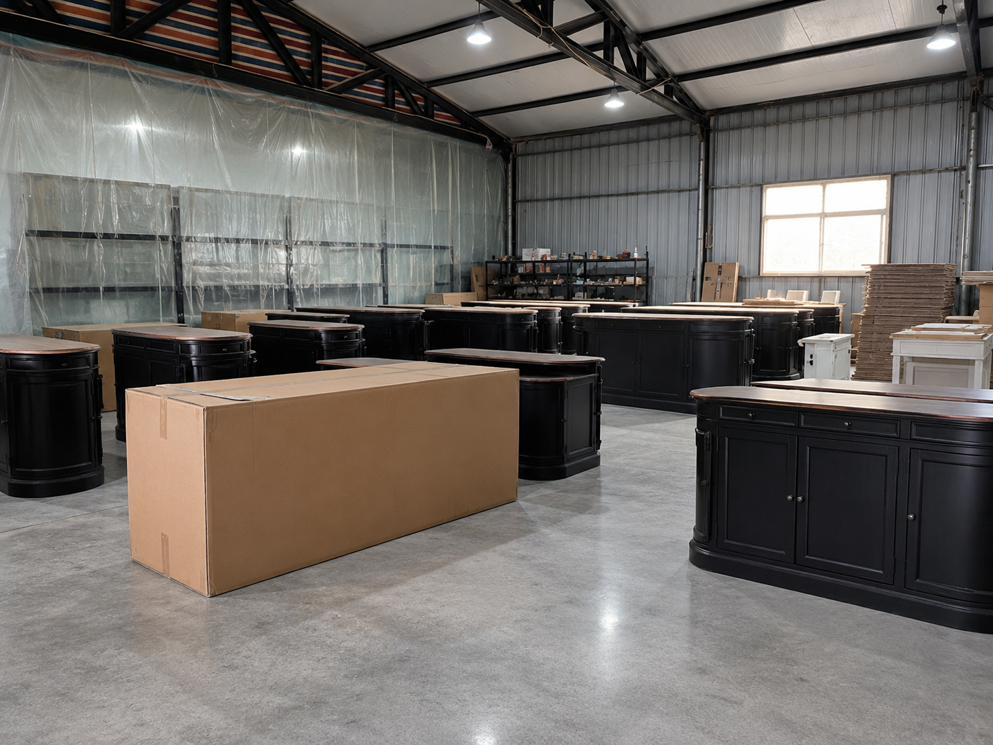 Controlled temperature and airflow in the finishing room decide whether a water-based film cures to full hardn
